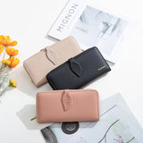 Small Fresh Embroidery Women's Purse with Zipper Closure