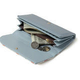 Puriti Long Wallet Small Fresh PU Leather Three Fold Large Capacity