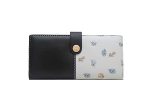 Purity Long Women's Wallet Small Fresh Printing Contrast Zipper Handbag