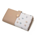 Purity Long Women's Wallet Small Fresh Printing Contrast Zipper Handbag