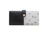 Purity Long Women's Wallet Small Fresh Printing Contrast Zipper Handbag