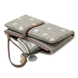 Purity Wallet Women's Long Small Fresh PU Printing Soft Surface Handbag