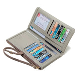 Purity Wallet Women's Long Small Fresh PU Printing Soft Surface Handbag