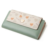 Purity Wallet Women's Long Wallet PU Bear Buckle Zipper Handbag