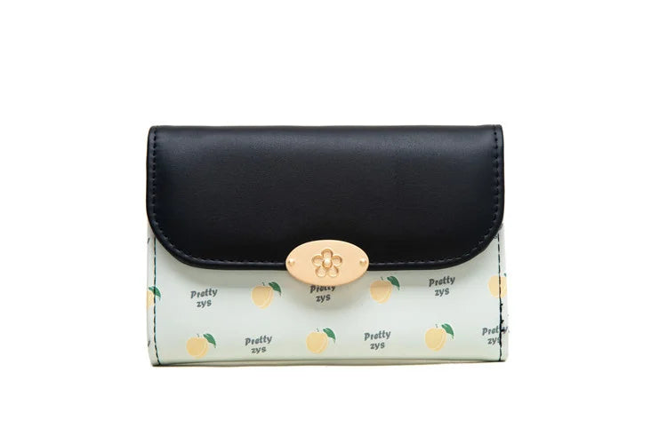 Purity Wallet Women's Medium Long Wallet Small Fresh Print