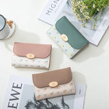 Purity Wallet Women's Medium Long Wallet Small Fresh Print
