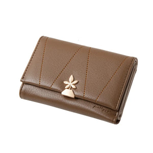 Purity Women's Medium Three-fold Wallet PU Zero Wallet