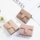 Purity Wallet Women's Short Zipper Buckle Fresh Leaf Bag