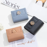 Purity Wallet Women's Short Zipper Buckle Fresh Leaf Bag
