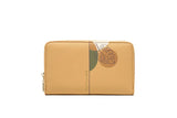 Purity Women's Wallet Fresh Print Large Capacity Zipper Wallet
