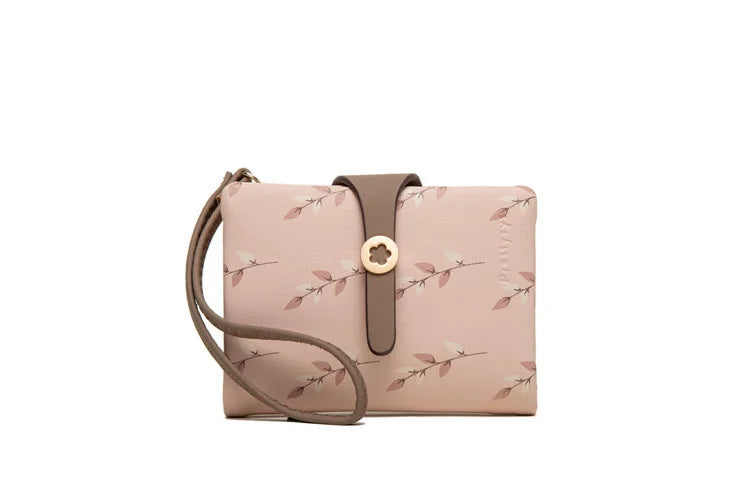 Purity Women's Short Fresh Print Wallet with Buckle