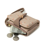 Purity Women's Short Fresh Print Wallet with Buckle