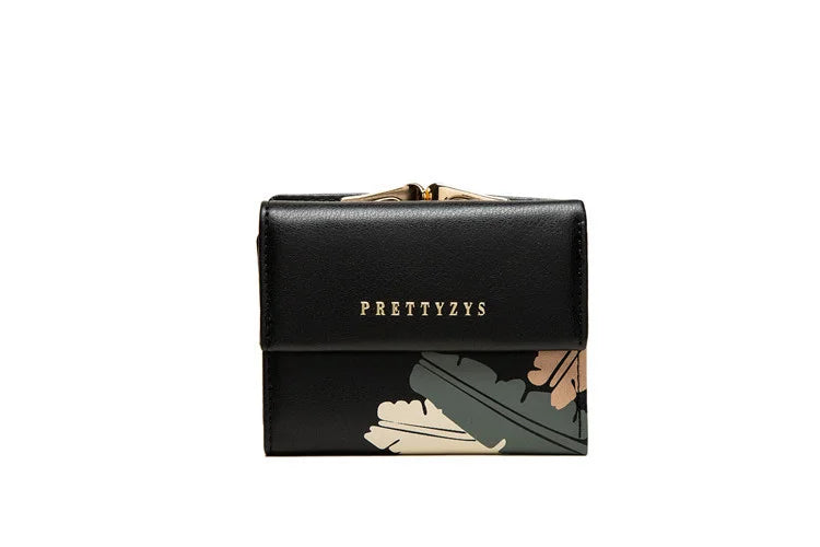 Purity Women's Short Wallet - Small 3-fold PU Zero Wallet