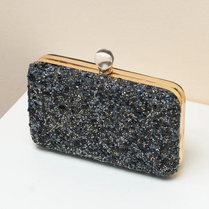 Purple Clutch Purse Colorful Evening Crossbody Shoulder Bag