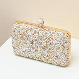 Purple Clutch Purse Colorful Evening Crossbody Shoulder Bag