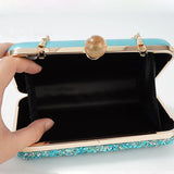 Purple Clutch Purse Colorful Evening Crossbody Shoulder Bag