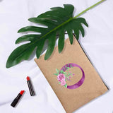 Purple Letter Print Cosmetic Bags Bridesmaid Organizer Pouch Makeup Bag