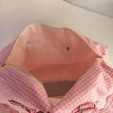 Purple Plaid Ruffle Duffle Kids Seersucker Large Ruffle Totes