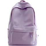 Purple Waterproof Shoulder School Bags Female Large-capacity Travel Backpack