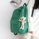 Purple Waterproof Shoulder School Bags Female Large-capacity Travel Backpack