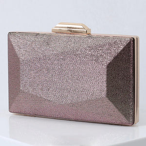Purple Unique Evening Clutch Bags for Wedding Party Shoulder Handbags Purse