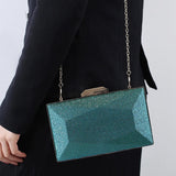 Purple Unique Evening Clutch Bags for Wedding Party Shoulder Handbags Purse