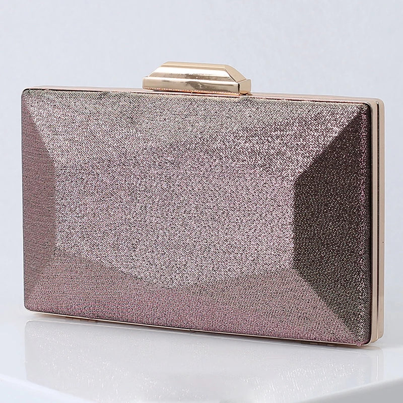 Purple Unique Evening Clutch Bags for Wedding Party Shoulder Handbags Purse