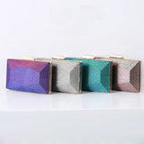 Purple Unique Evening Clutch Bags for Wedding Party Shoulder Handbags Purse