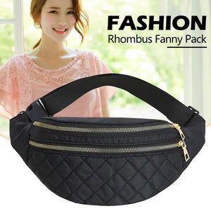 Plaid Waist Bag Female Fanny Pack Shoulder Crossbody Chest Travel Banana