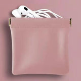 Portable Earphone Wire Bag Fine Stitching Cosmetic Bag
