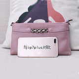Envelope Clutch Bag Leather Women Messenger Bag Famous Female Shoulder Bag