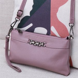 Envelope Clutch Bag Leather Women Messenger Bag Famous Female Shoulder Bag