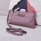 Envelope Clutch Bag Leather Women Messenger Bag Famous Female Shoulder Bag