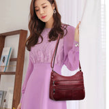 Small Shoulder Crossbody Bags for Women PU Leather Messenger Bag