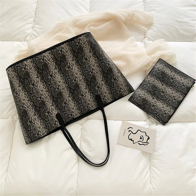Women's Casual Handbag Set - 2 Piece Handbags