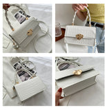 Crocodile Pattern Crossbody Bag Women Leather Messenger Totes Handbags