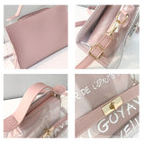 Crocodile Pattern Crossbody Bag Leather Messenger for Women