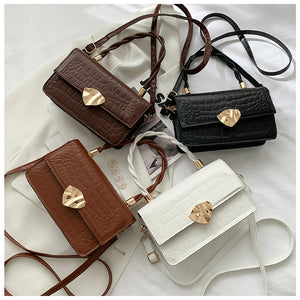 Crocodile Pattern Crossbody Bag Women Leather Messenger Totes Handbags