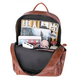 Vintage Leather Backpack for Women Large Capacity Bagpack