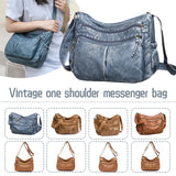 Women's Large Hobo Shoulder Bag Soft Pu Leather Tote Bag