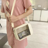 Clear Crossbody Bag Transparent PVC Shoulder Handbag