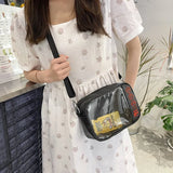 Clear Crossbody Bag Transparent PVC Shoulder Handbag
