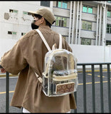 Waterproof Transparent School Bag With Light Backpacks High Capacity