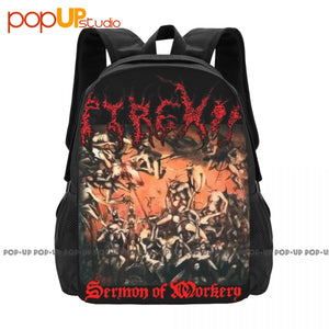 Pyrexia Sermon Mockery Death Metal Suffocation Immolation Nile Backpack