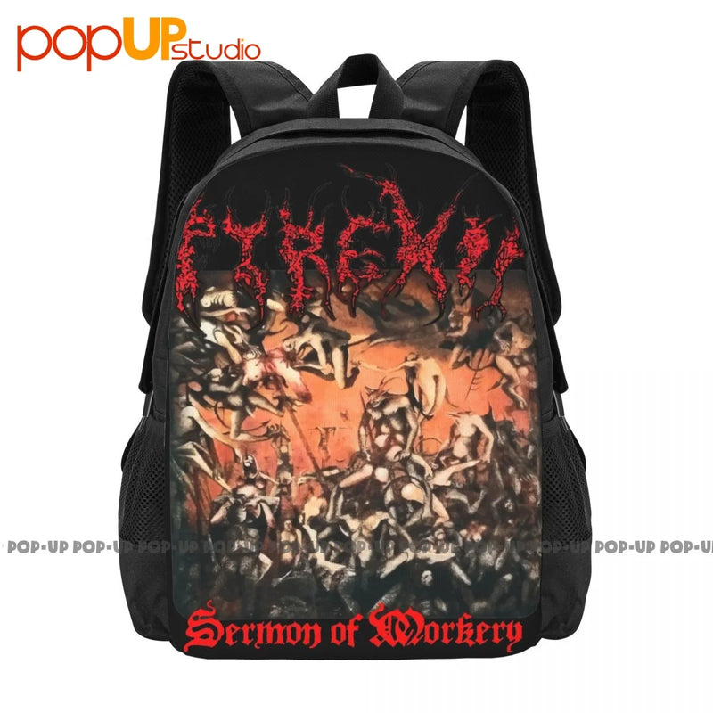 Pyrexia Sermon Mockery Death Metal Suffocation Immolation Nile Backpack