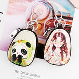 Cartoon Cat Key Bag PU Leather Key Wallets