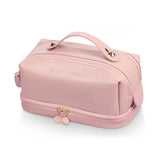 PU Leather Makeup Bag for Women Girls Cosmetic Bags Travel Toiletry Organizer