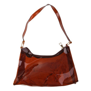 Clear Jelly Handbag Shoulder Bags for Women Evening Bag