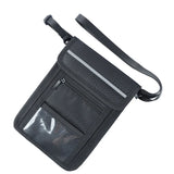 Neck Strip Passport Holder Bag Travel Wallet Zippered Case