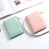 QH205 PU Wallet Casual Wallets Portable Purses Zipper Handbag Money Storage Bag